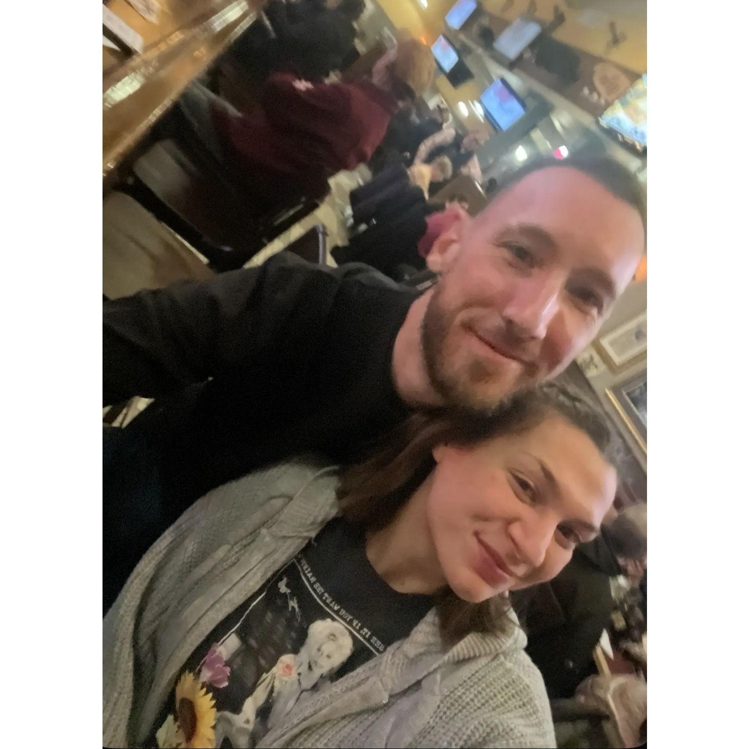 Our very first picture together on our first date!