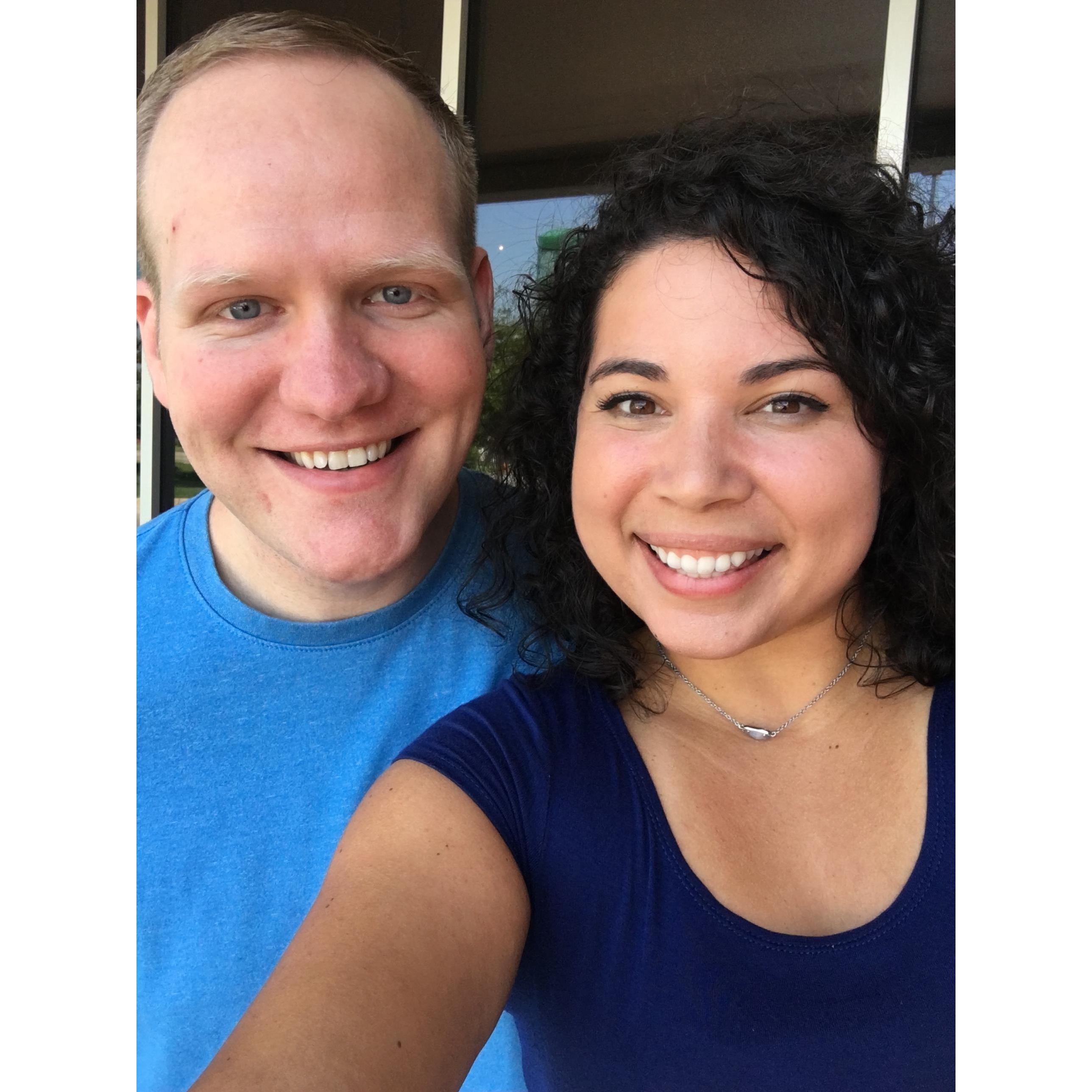 Our first photo together! August 2019