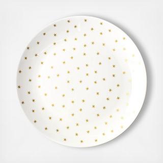 Neutral Nativity Gold Star Dinner Plate