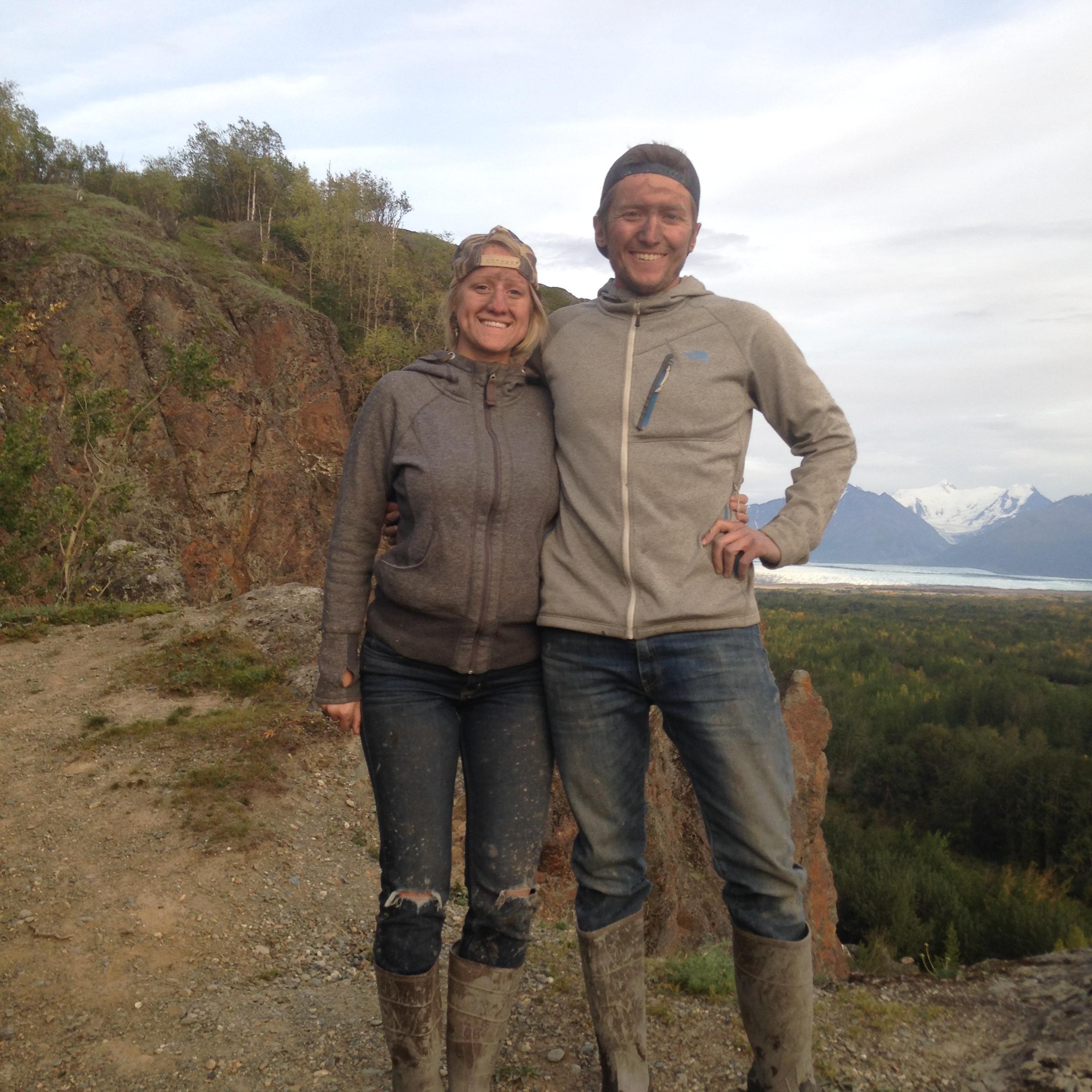 Mudding on the 4-wheeler to Matanuska Glacier in Alaska