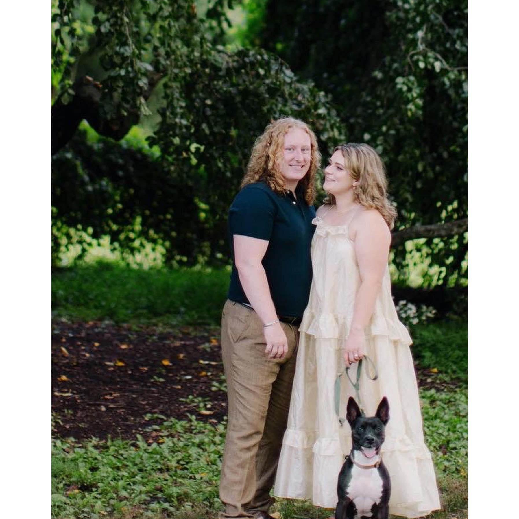 Clementine was apart of our engagement shoot - next time we'll bring Hashbrown too!