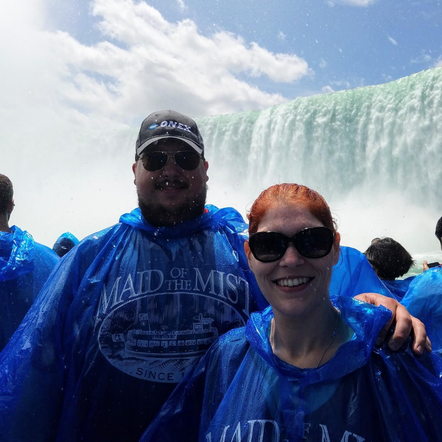 Rachel's first time one the Maid of the Mist! Niagra Falls 2019