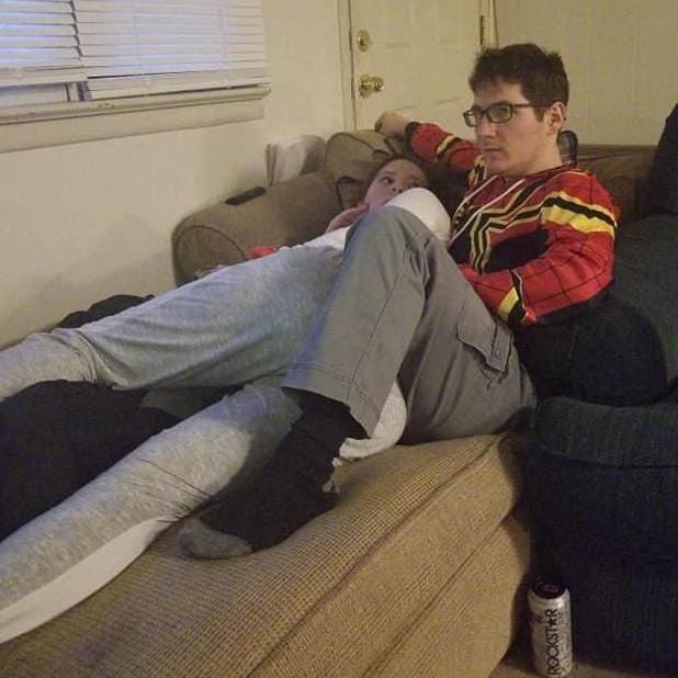 We weren't even dating, Ross just snapped this picture of us "Just in case."