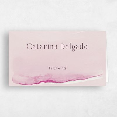 Blush, Pink Wedding Place Card - Balla