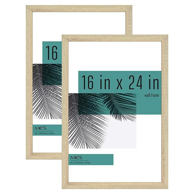 MCS Industries 63804 16x24 Inch 2-Pack, Natural Woodgrain Studio Gallery Frame, 16x24, 2 Count