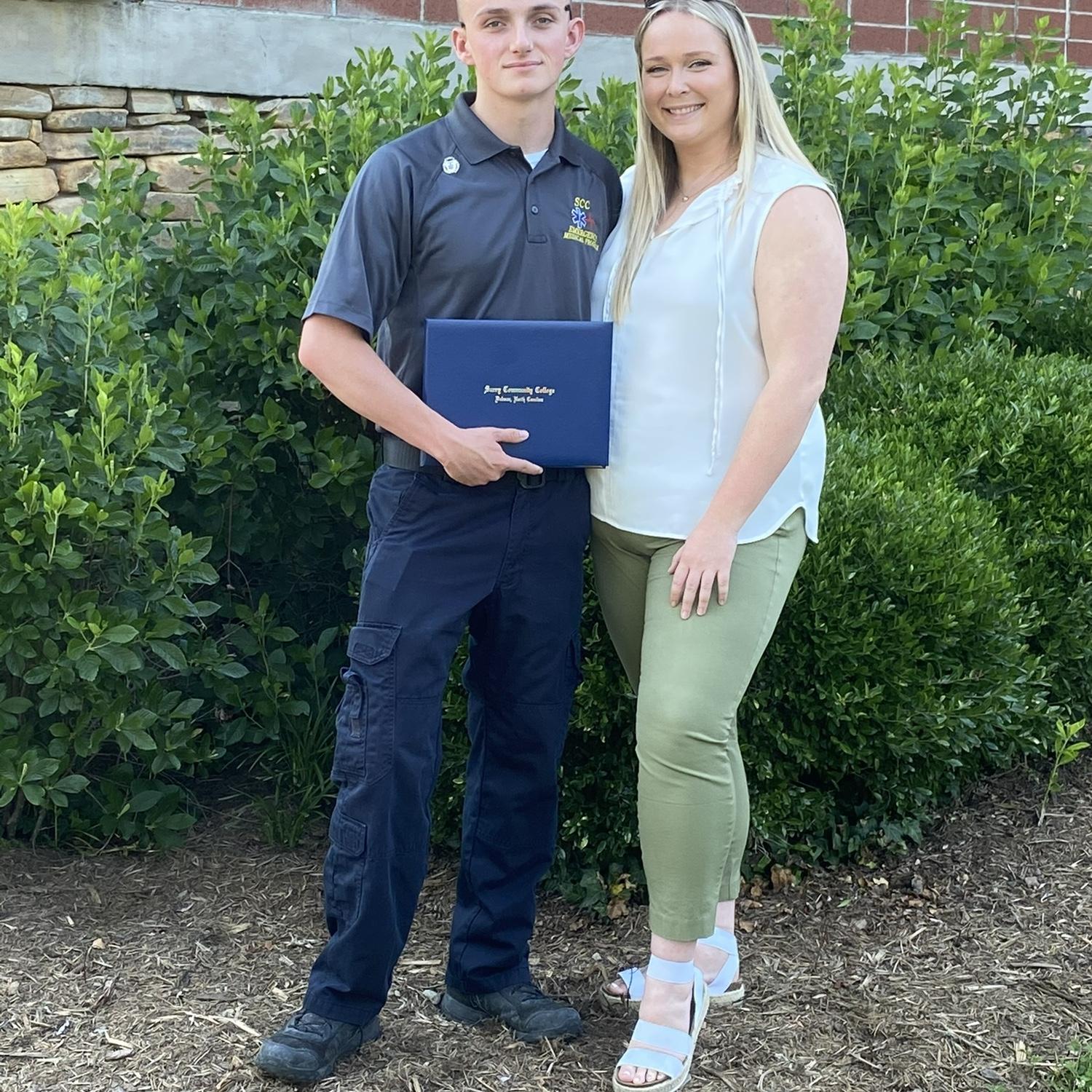 Bailey graduating Paramedic school in June 2021