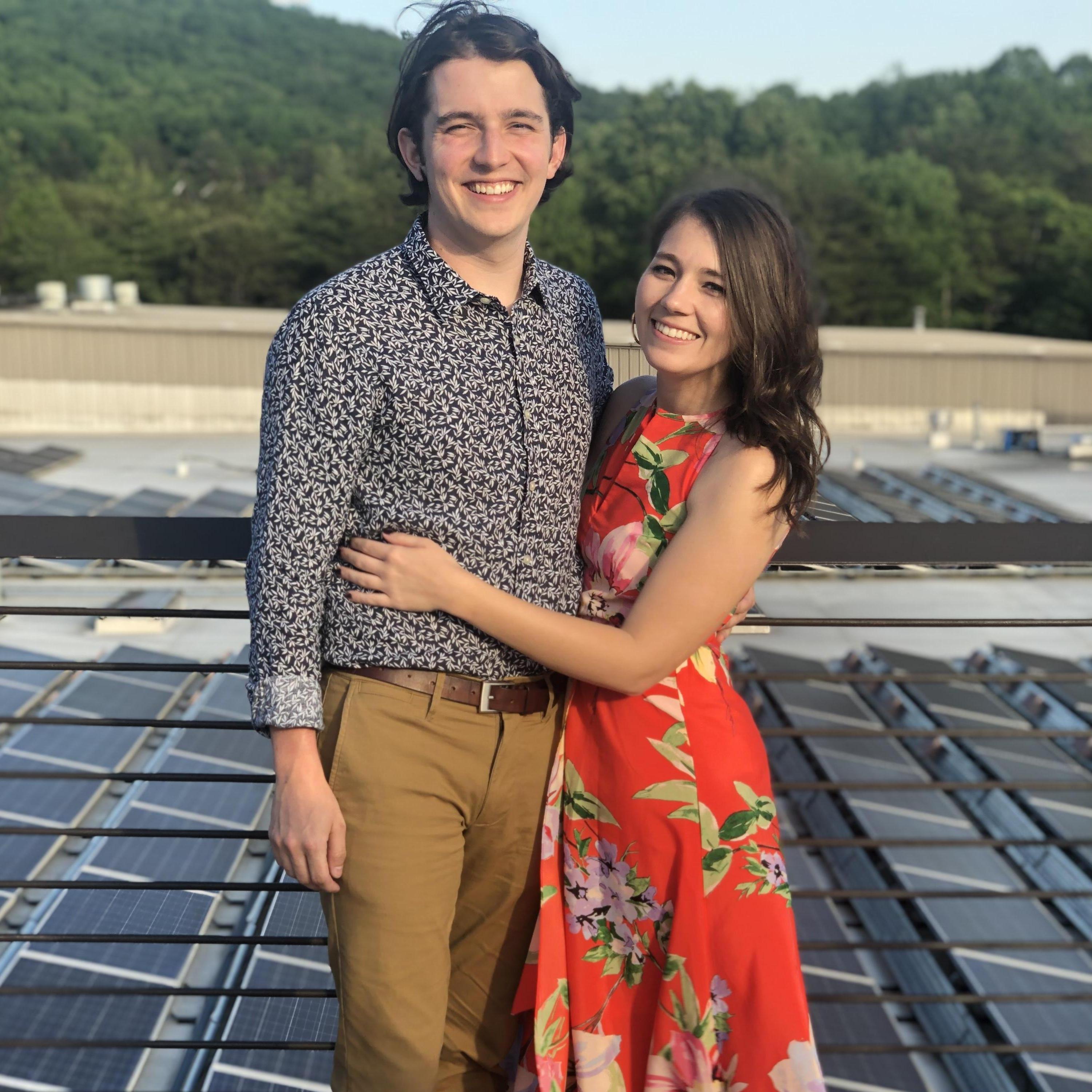 Our first big official event together at Stephanie and Karen's wedding in Asheville