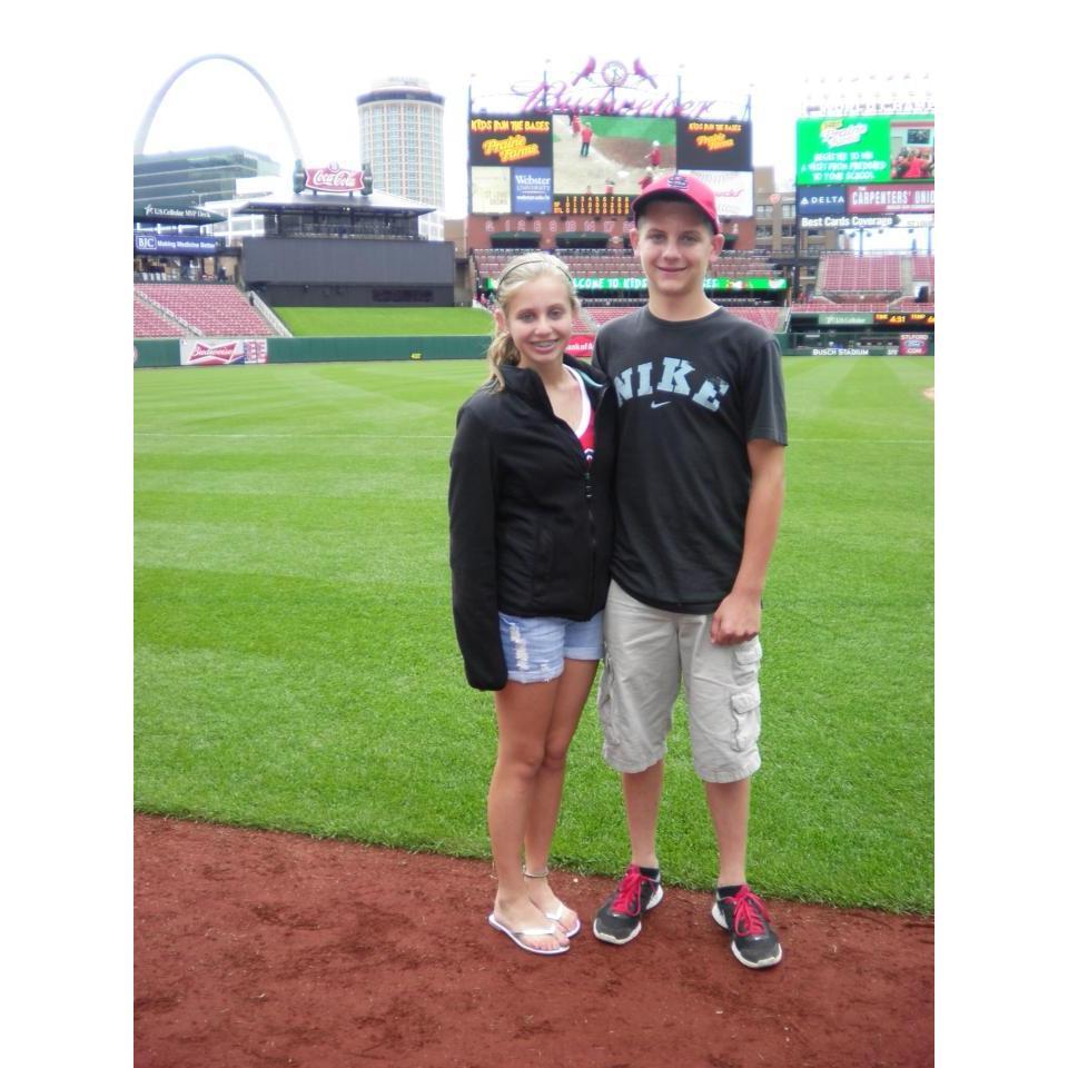 Our first date was in St. Louis to see the Cardinals play.