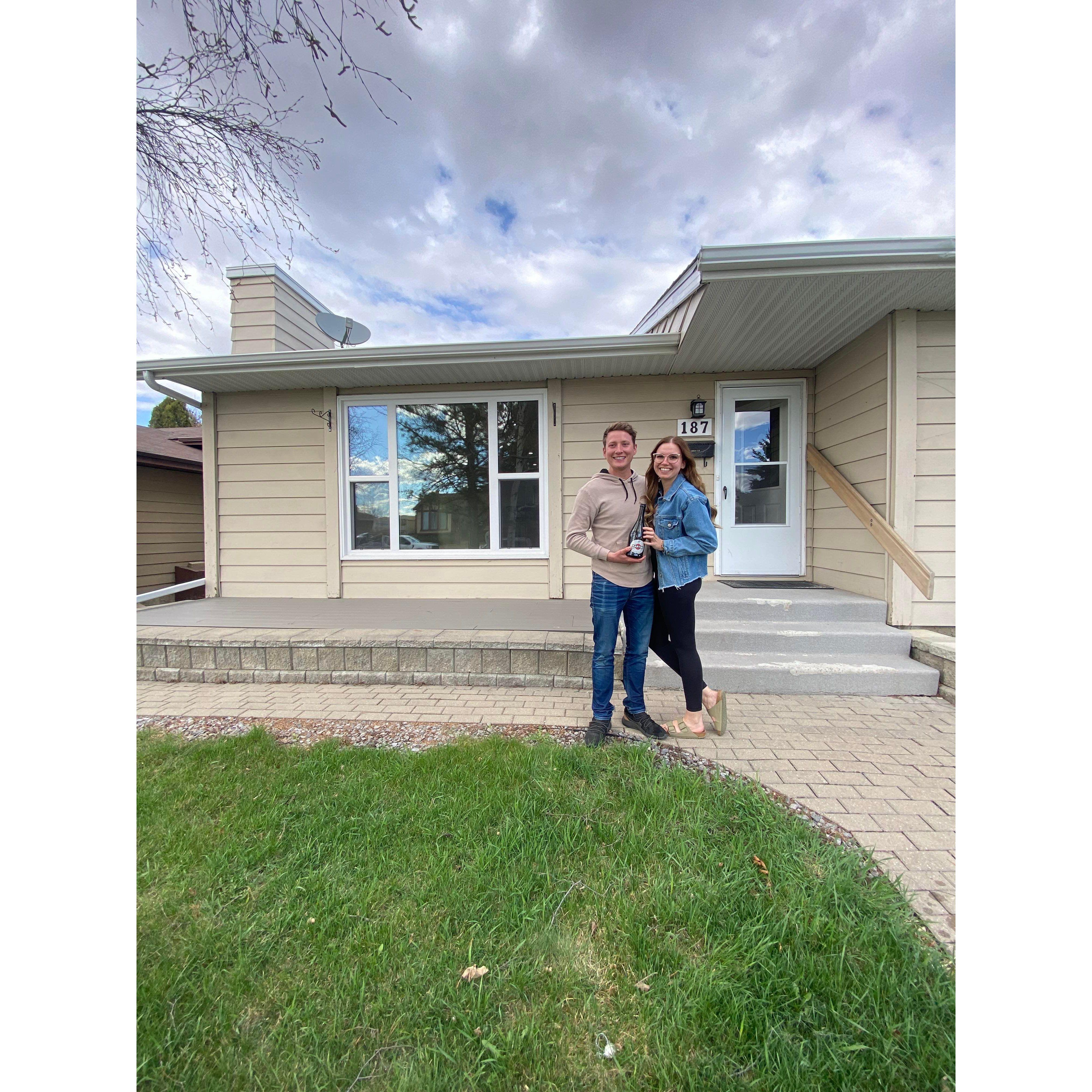 The day we got possession of our home.