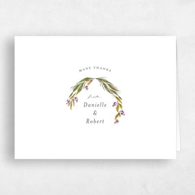 White Wedding Thank You - Heath Landscape