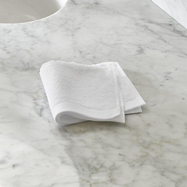 Egyptian Cotton White Washcloth
