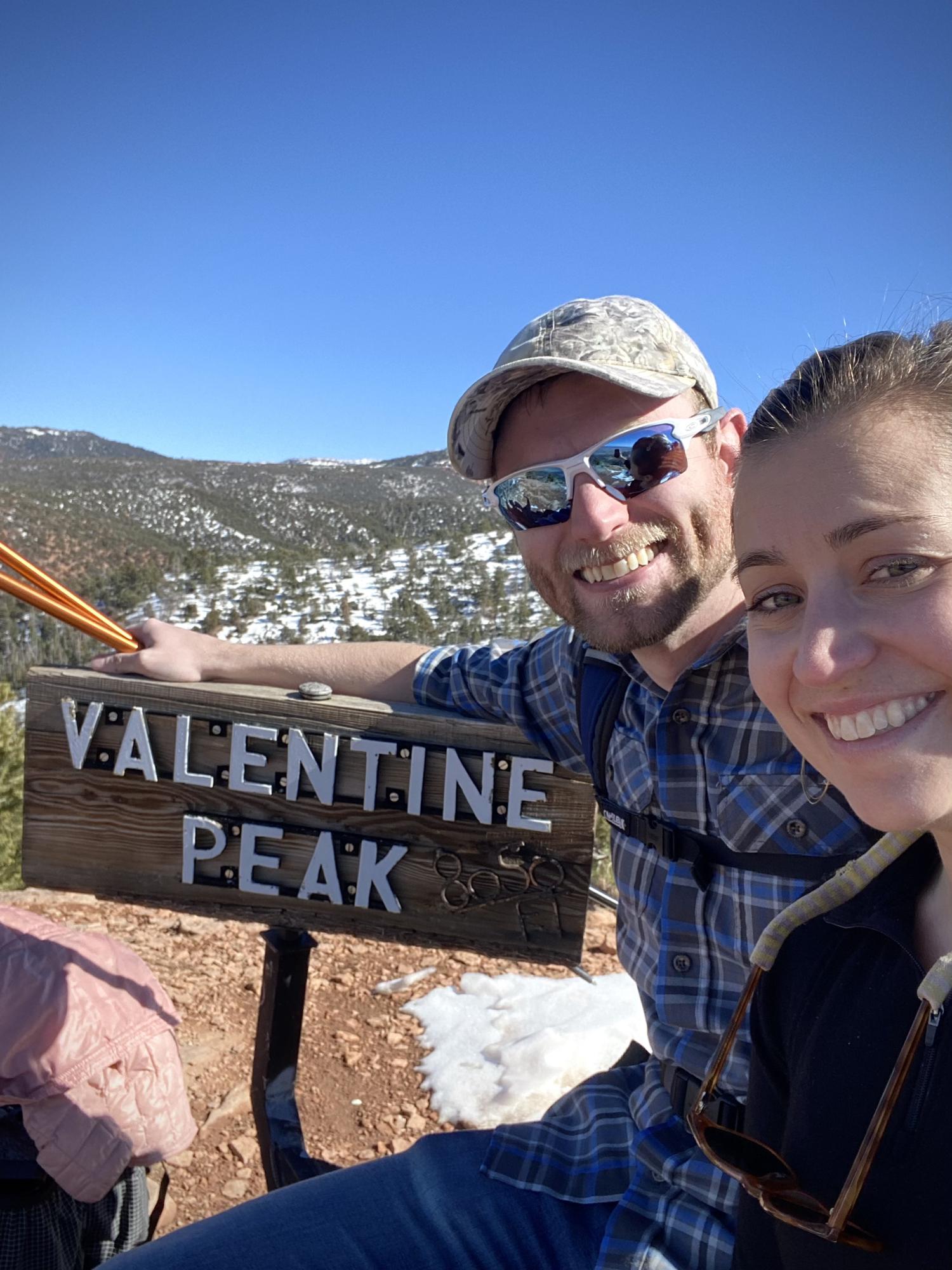 The top of Valentine Peak near Parowan, Utah.