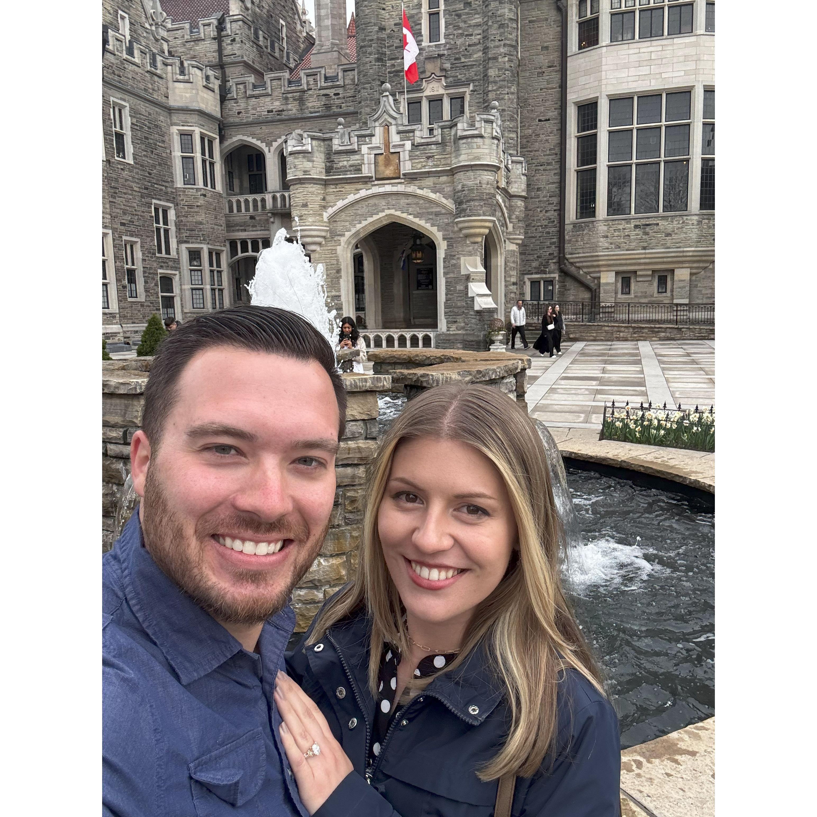 And after our engagement dinner!