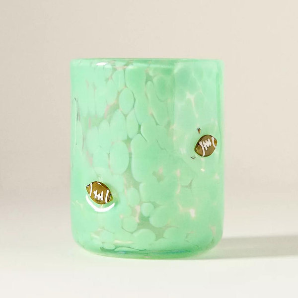 The Confetti Icon Juice Glass | Green Football