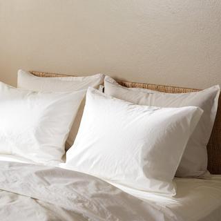 Percale Long-Staple Egyptian Cotton Pillowcase, Set of 2