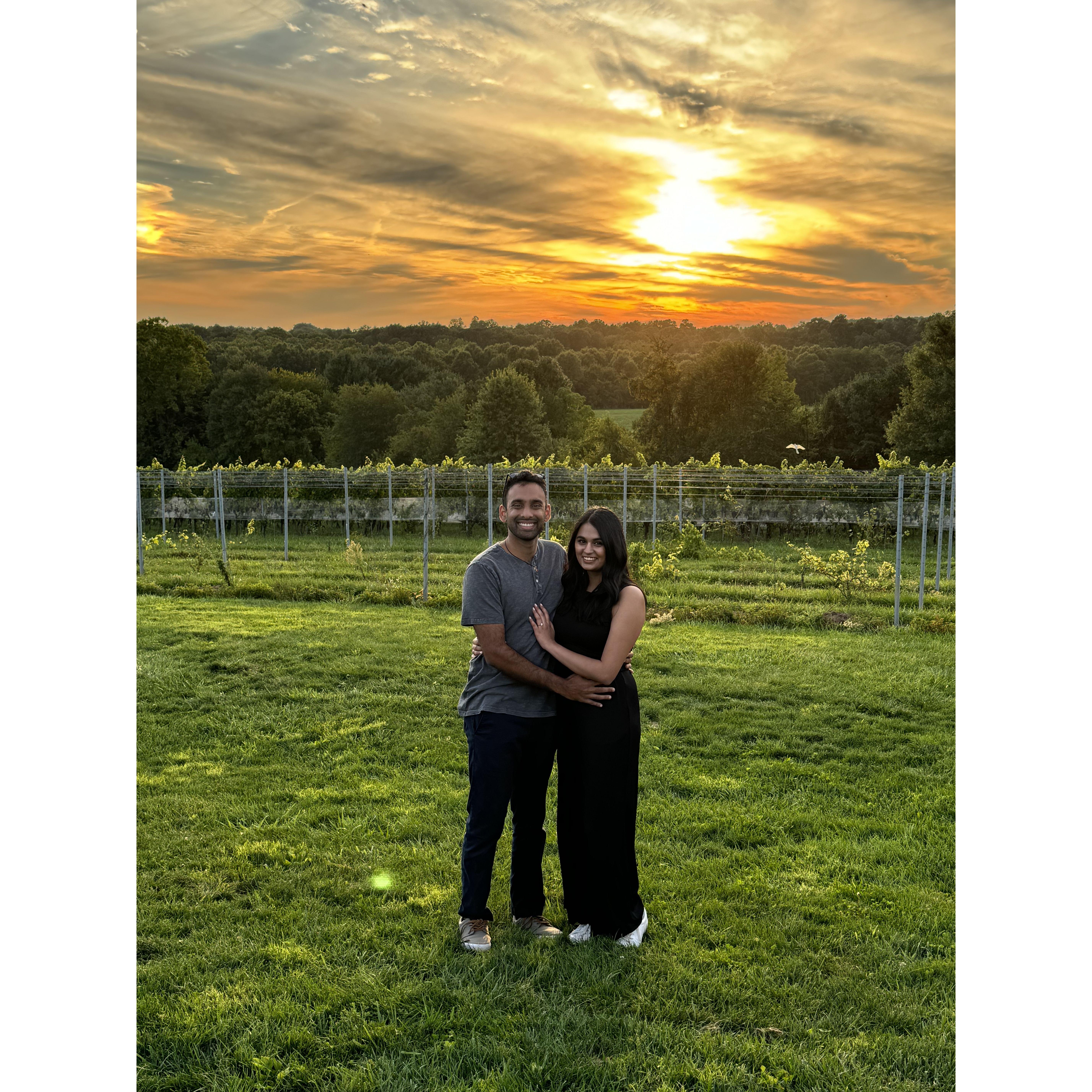 Right after we got engaged!