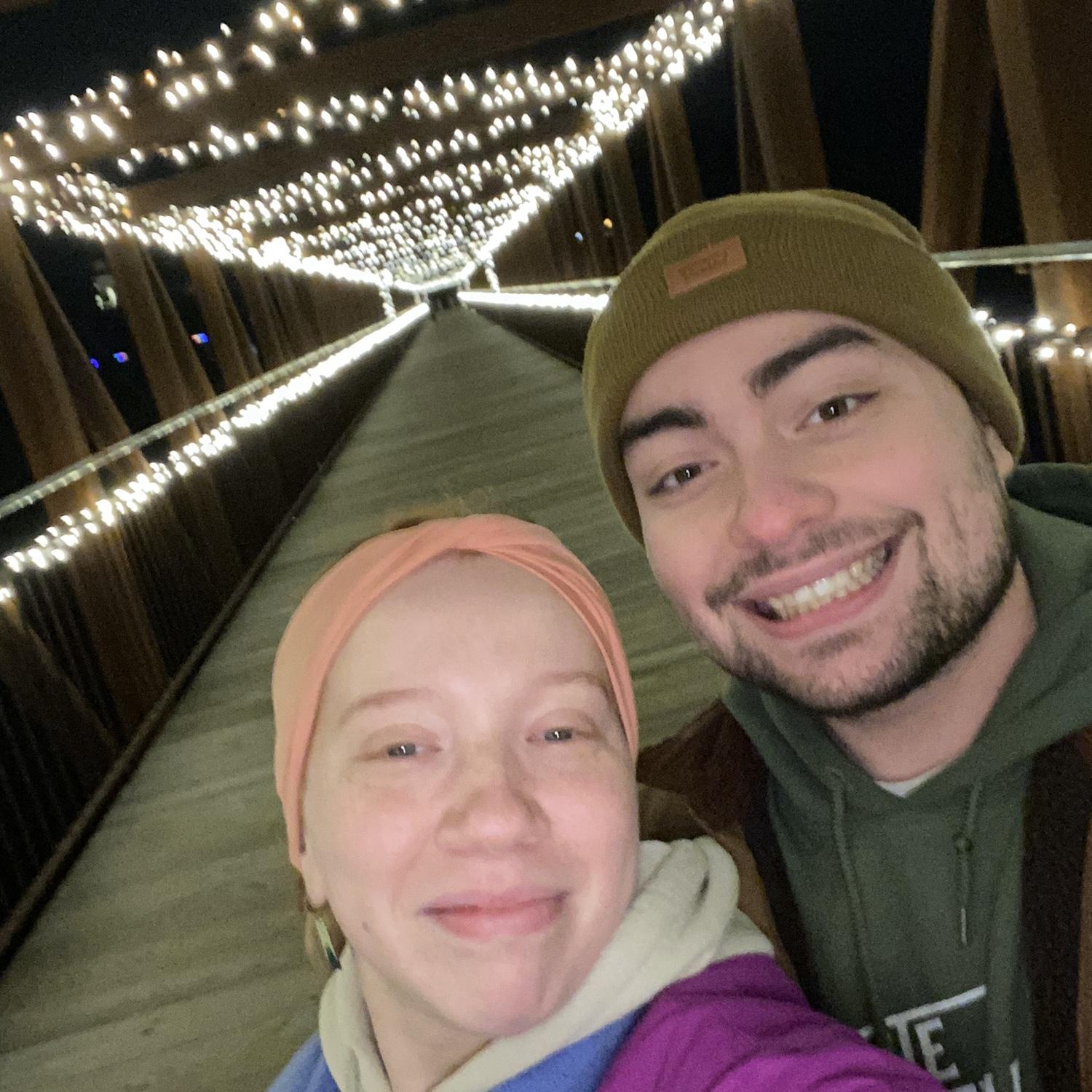 Bridge nearby our town in the winter.