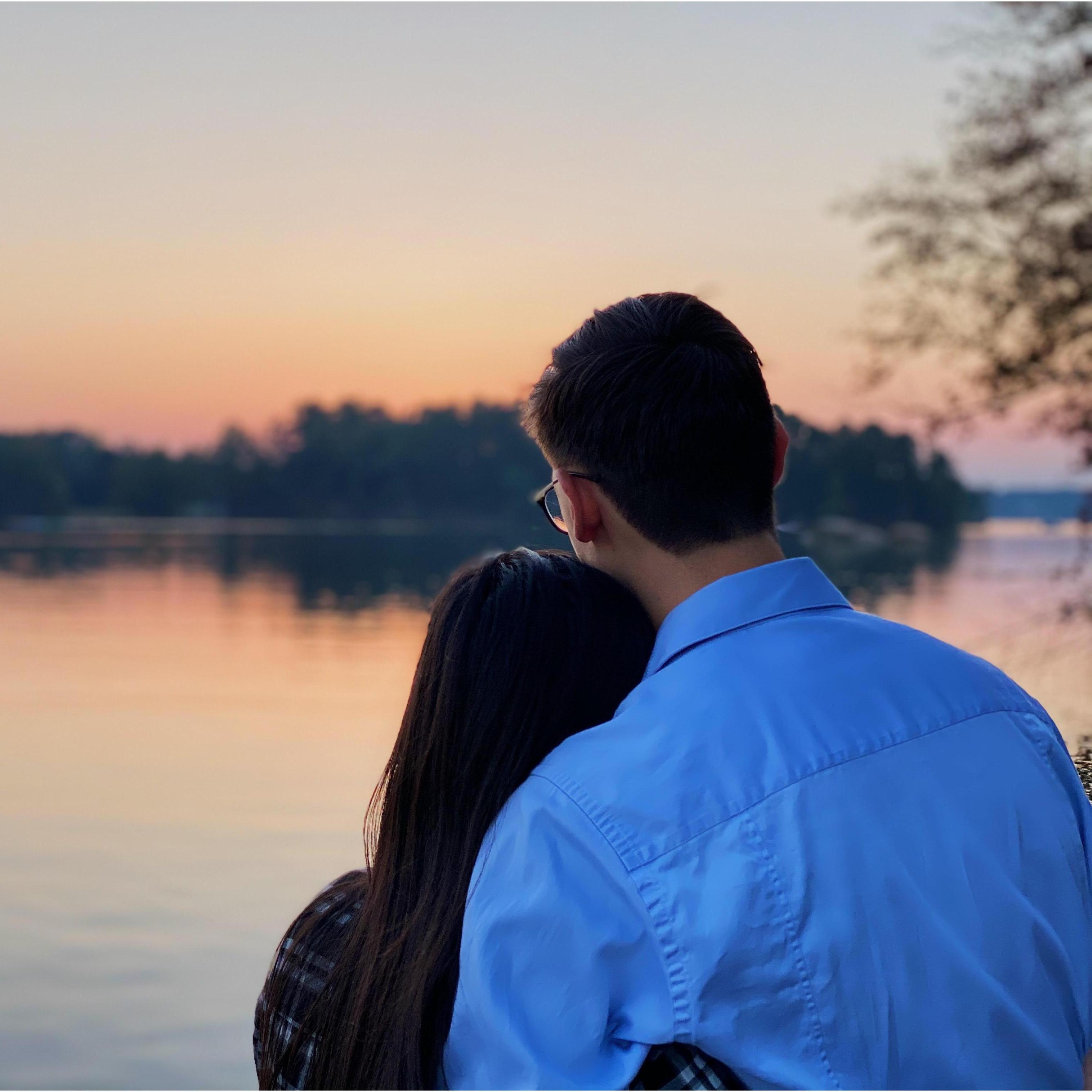 This picture was right after Adrian proposed! Oct, 2020