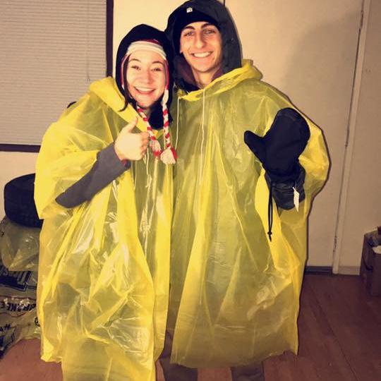 Our first Wazzu game. It was FREEZING