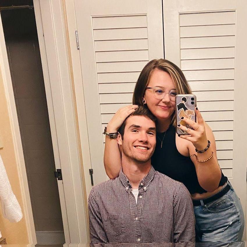 October 9, 2021: The night we made it "official." One of our first pictures together!