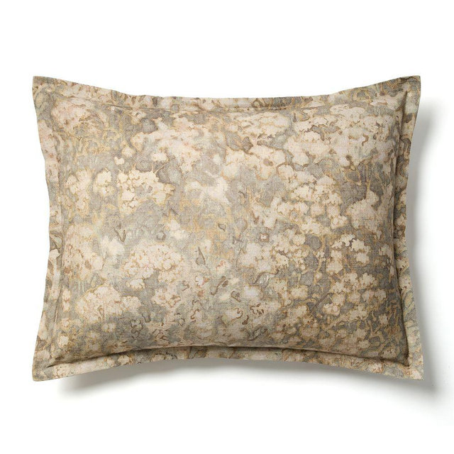 Abstract Hydrangea King Sham, Vetiver Green