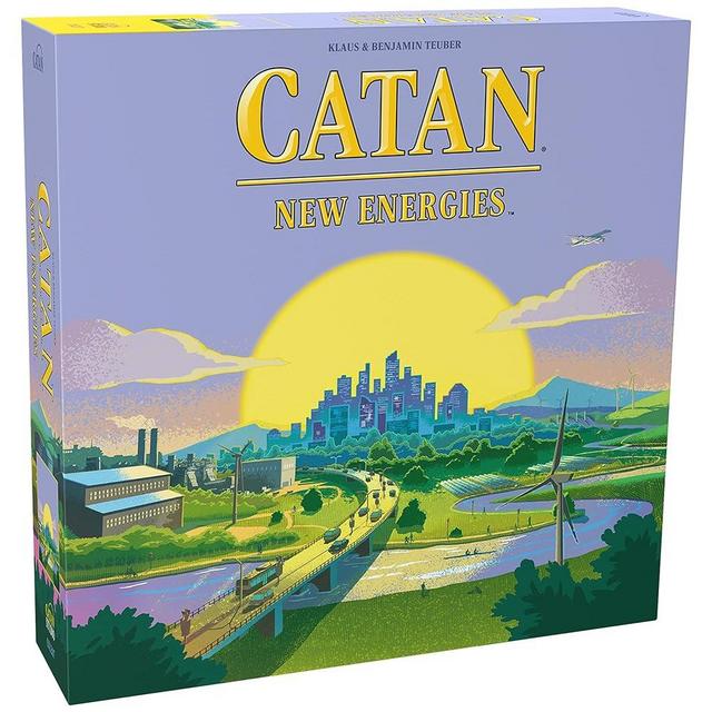 CATAN New Energies Board Game - Sustainable Resources & Strategy, Classic Gameplay with a Modern Twist! Family Game for Kids and Adults, Ages 12+, 3-4 Players, 90 Min Playtime, Made by CATAN Studio