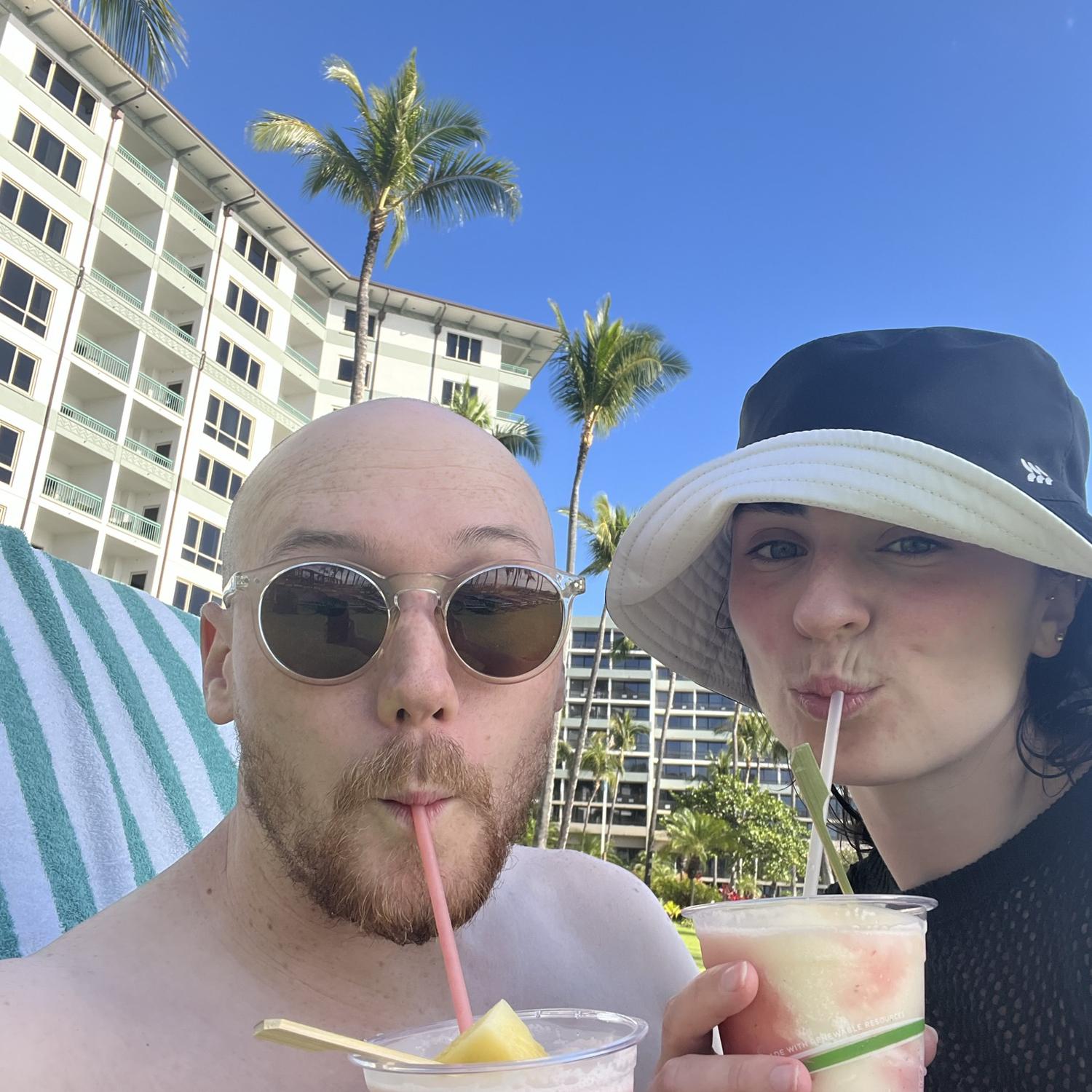 (2023) Poolside chillin, sippin lava flows in Maui