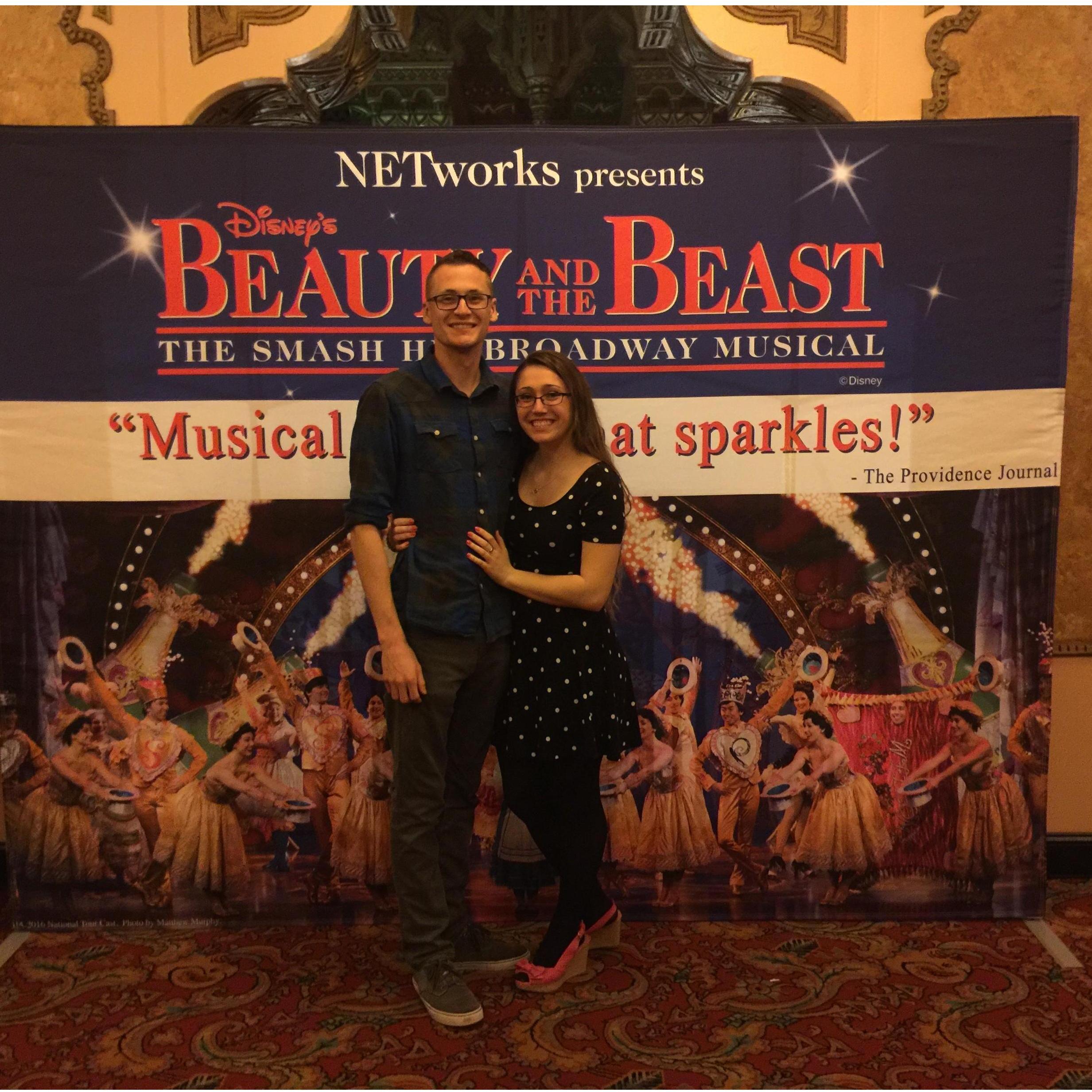One of our first dates was to see Beauty and the Beast at the Fox Theatre