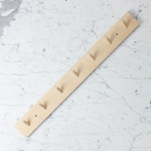 Swedish Birch Peg Rack with 7 Pegs - 26"
