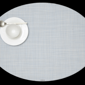 Mini Basketweave Oval Placemat Sky Color (Chilewich)