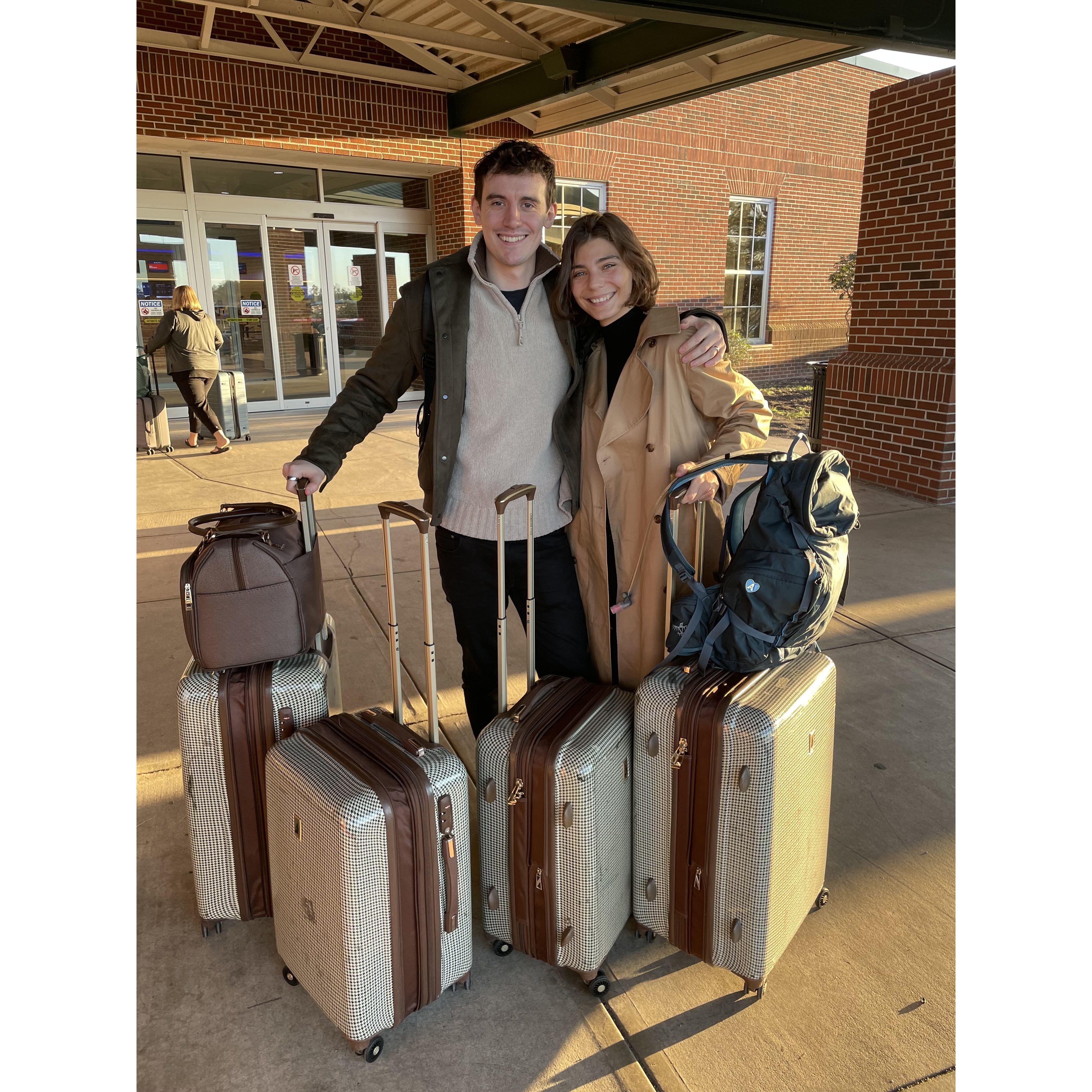 Maddie finally got her visa to return to the UK and move in together!