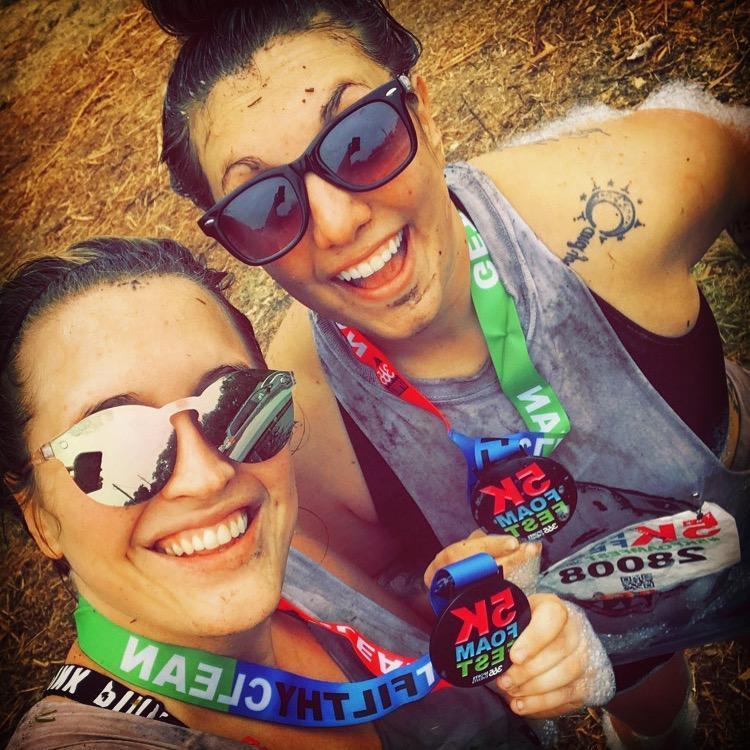 5K Foam Fest. We had the best shirts!