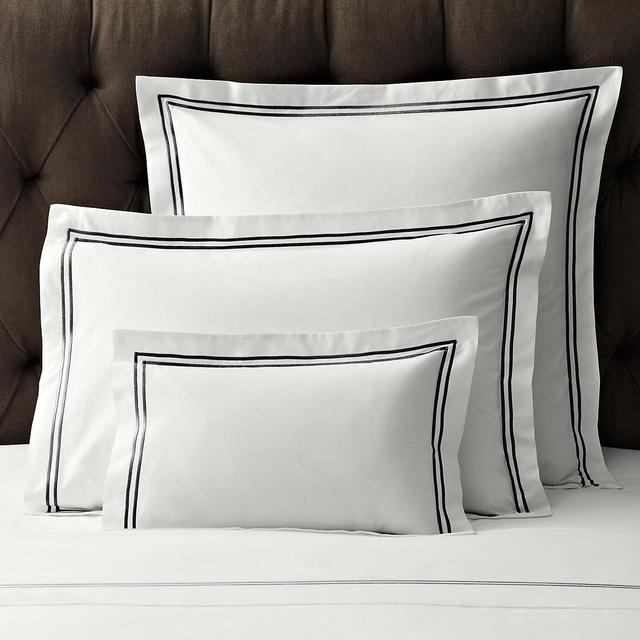 RH ITALIAN HOTEL SATIN STITCH SHAM - Stone color