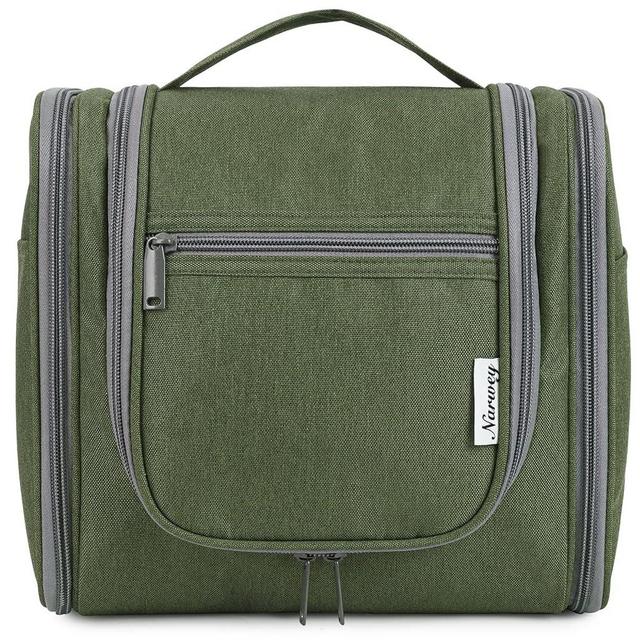 Hanging Toiletry Bag for Women Travel Makeup Bag Organizer Toiletries Bag Men for Cosmetics Essentials Accessories (Large, Army Green)