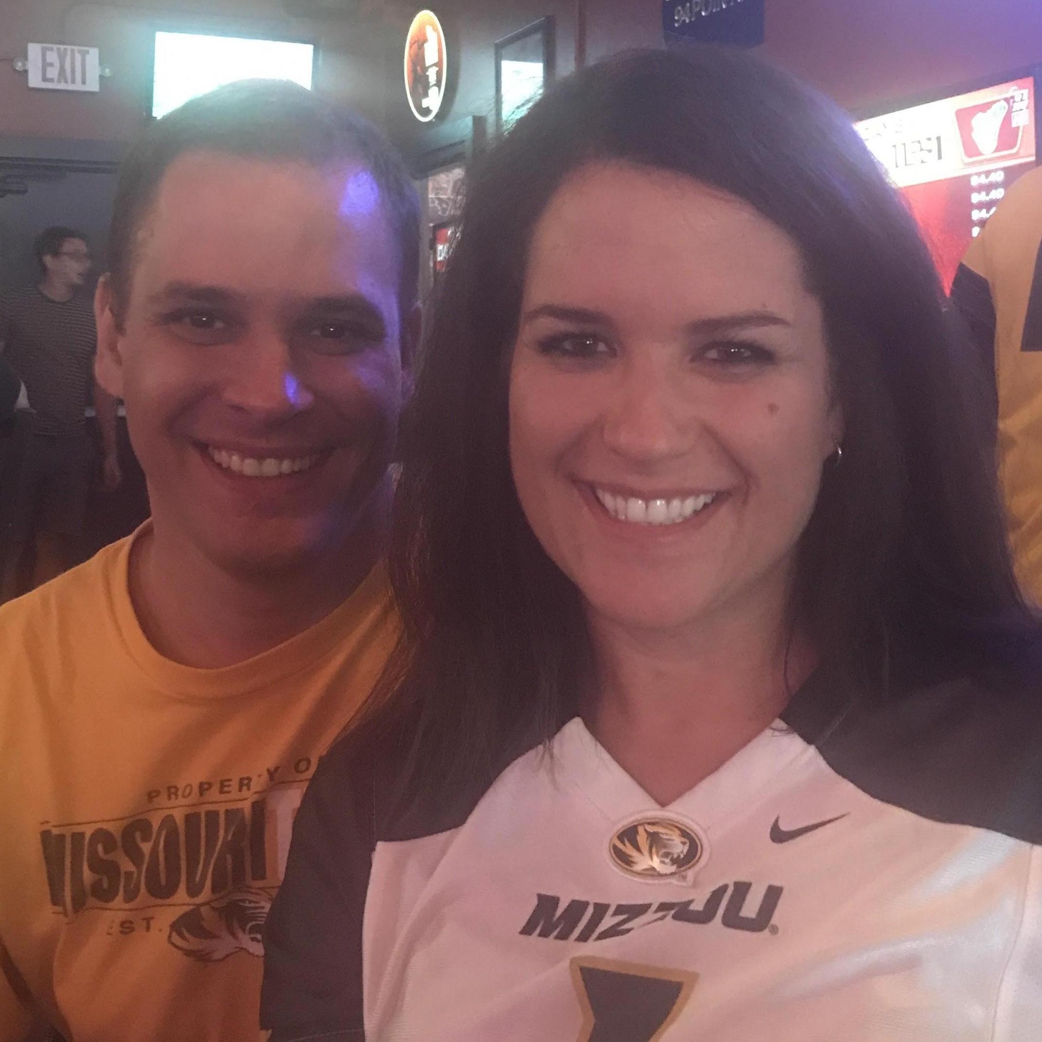 Houston, TX. Mike is a huge Mizzou fan. Luckily, Wendy went to Pepperdine, a school with no football program, so was able to jump on the bandwagon guilt-free.