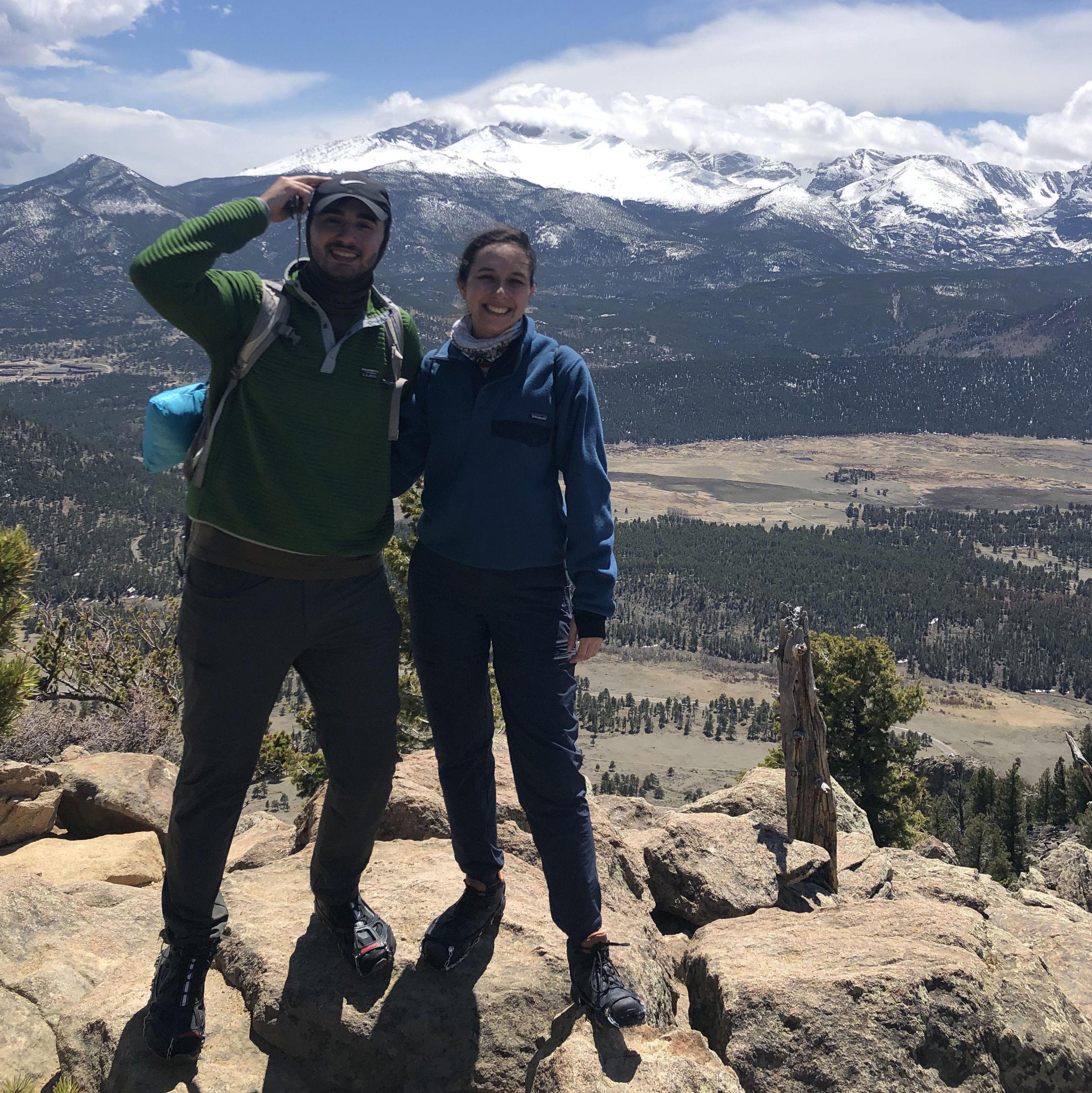 Windy at the top of Deer Mountain near Denver