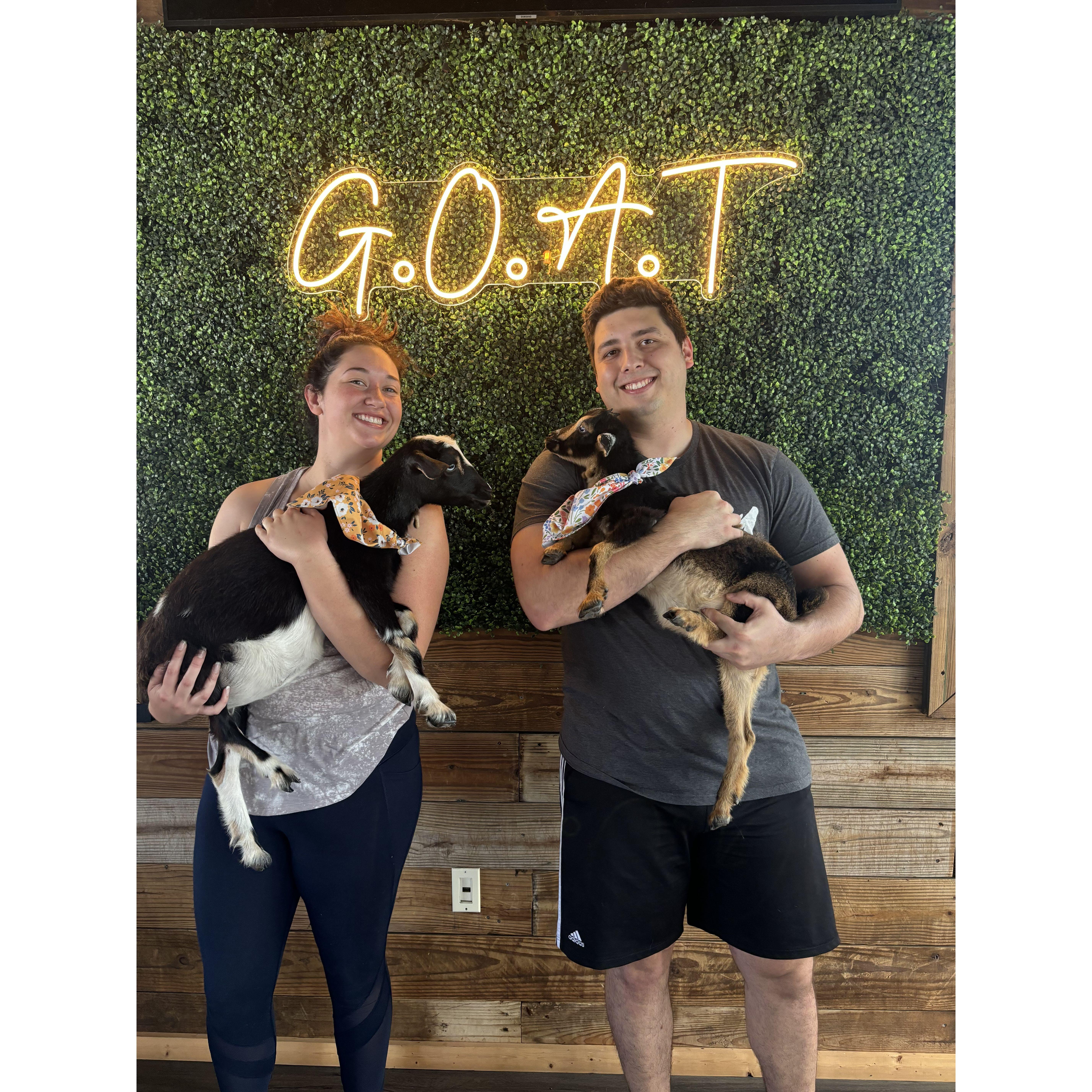 Goat yoga date!