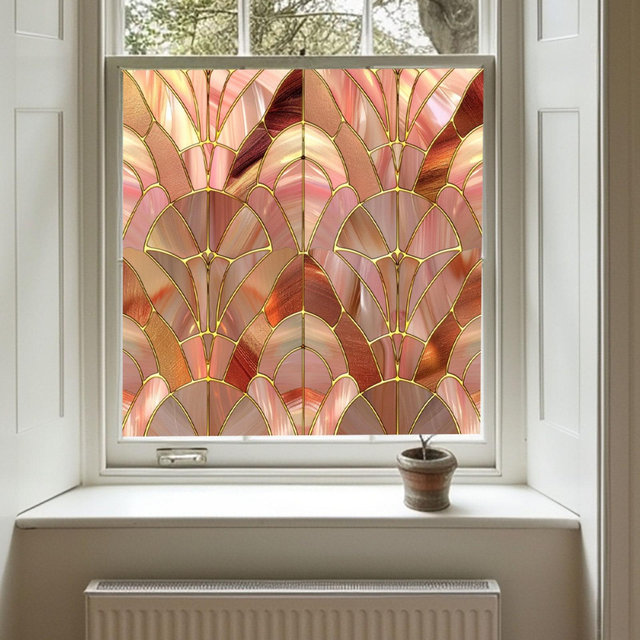 Art Deco Window Film, Privacy Window Film, Window Film, Decorative Window Film, Patterned Window Film, Coloured Window Film, Stained Glass