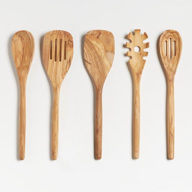 Moreno Olivewood Utensils, Set of 5