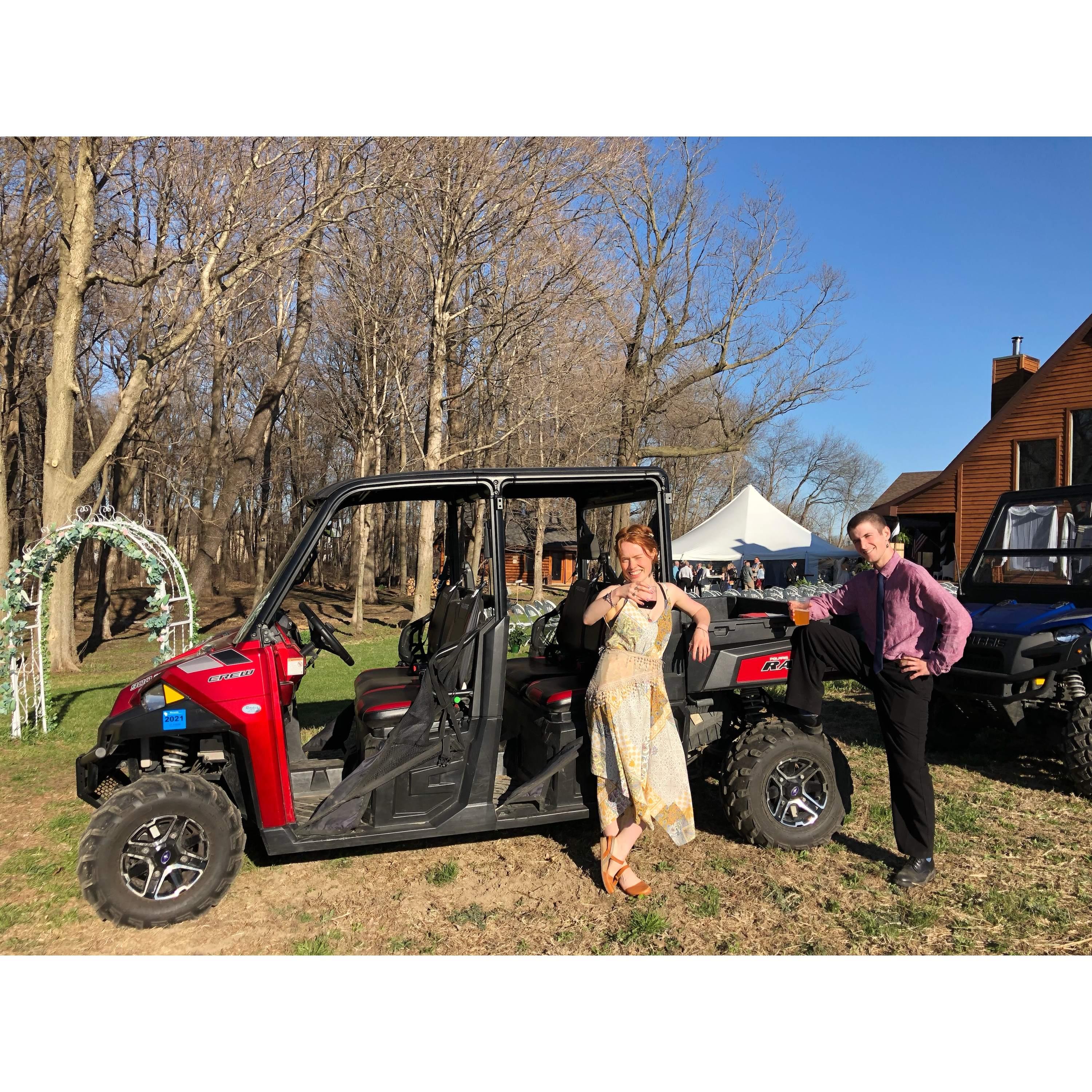 Trevor (Sam's cousin) and Alex's wedding Spring 2019.