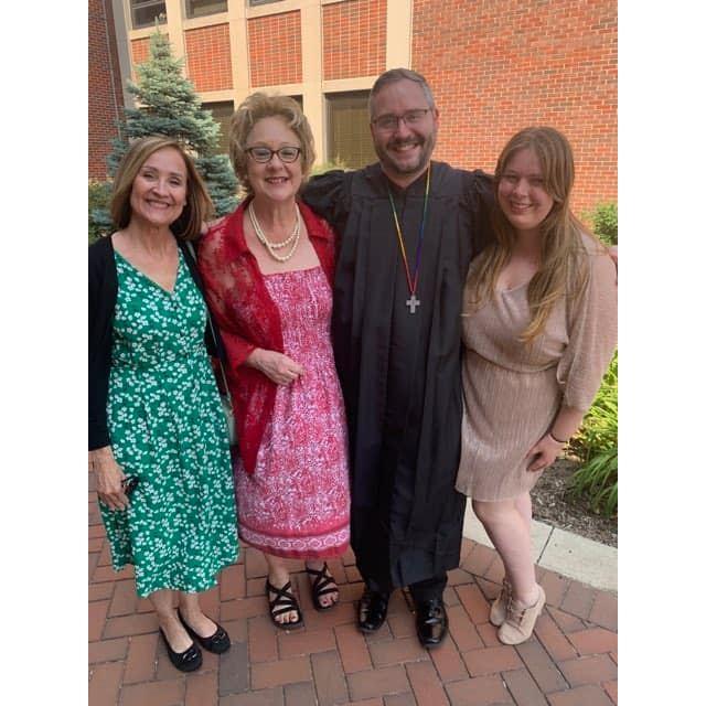 Picture from John's Commissioning to Elder in the United Methodist Church. Picture taken after the ceremony at Ball State University in Indiana.