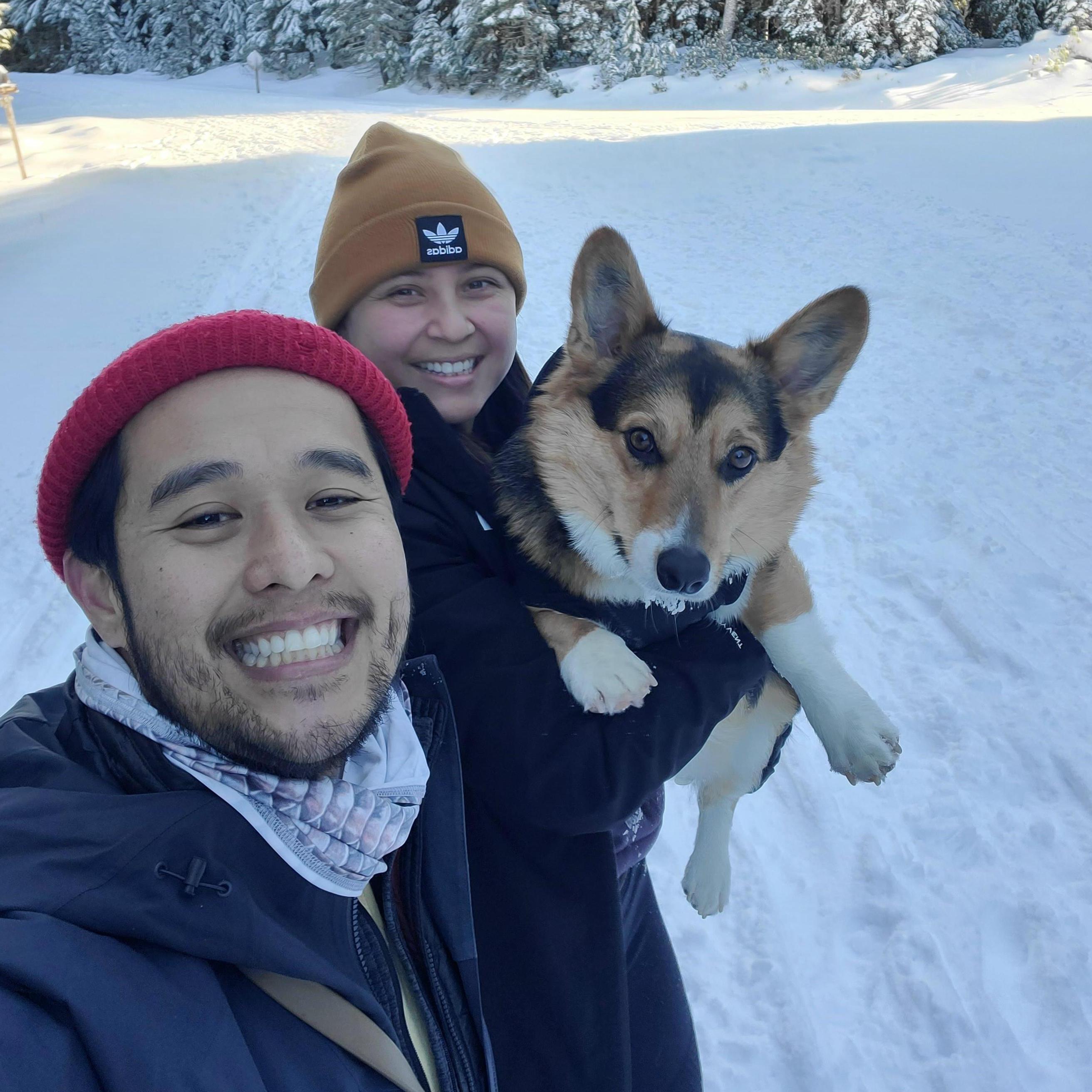 Our first snow hike in Oregon!