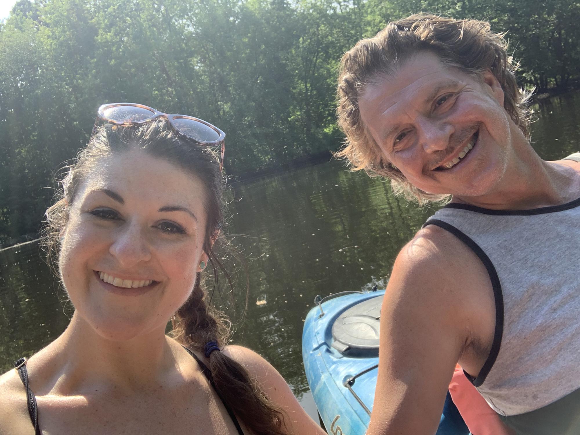 Kayaking on the Sudbury River in Concord MA June 2020