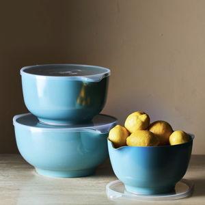 Rosti Margrethe Nested Large Mixing Bowls With Lids | Nordic Green