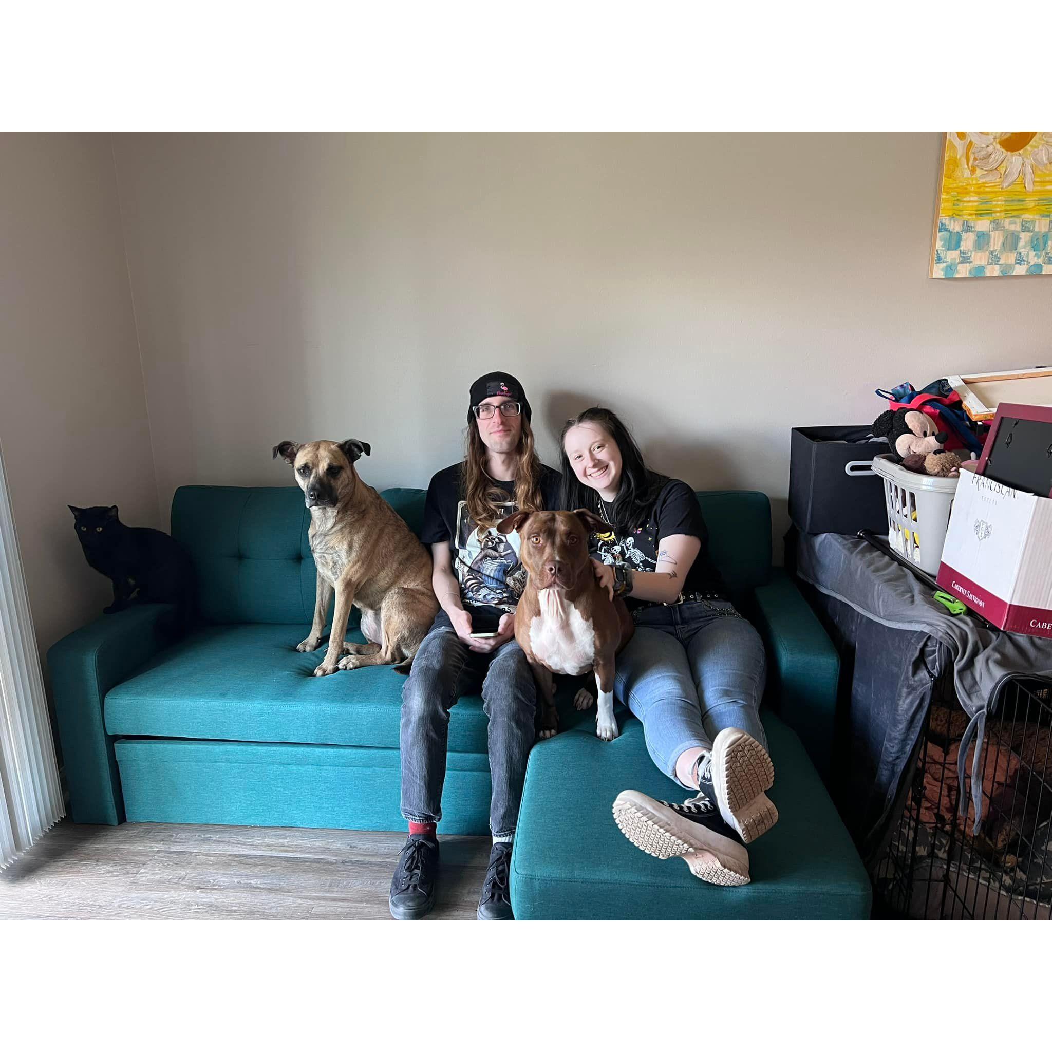 Moved to our old apartment!