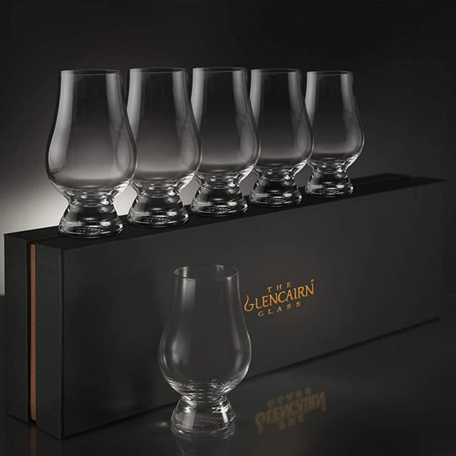 Glencairn Whiskey Glass Set of 6 in Deluxe Velvet Gift Box