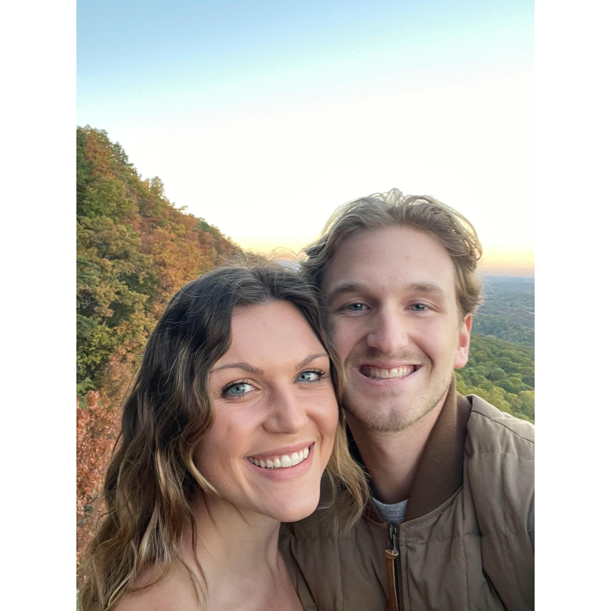 We snapped this picture before Clay popped the big question!