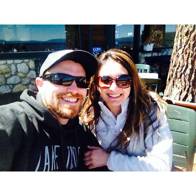 One of our many happy moments in Tahoe.
