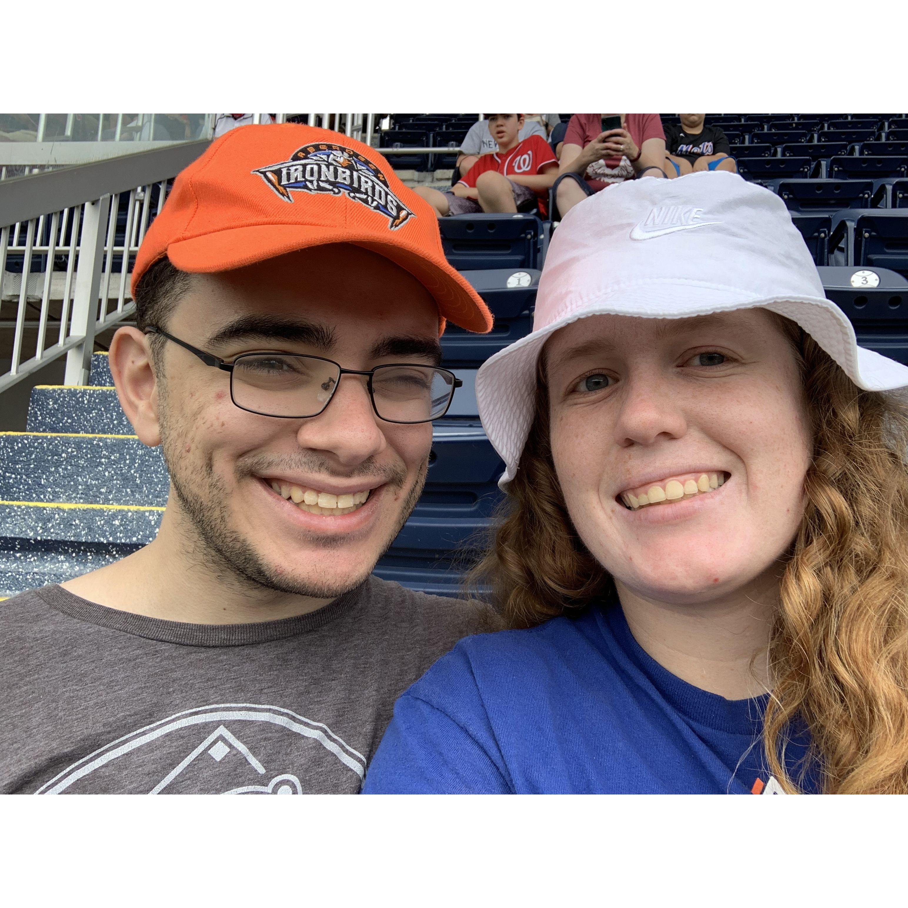 Jess's first game at Nationals Park