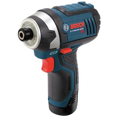 Bosch 12-Volt Max 1/4-in; 1/2-in Variable Speed Cordless Impact Driver (2-Batteries)